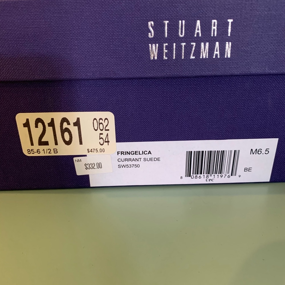 NEW Stuart Weitzman Fringelica Suede Pumps - Picture 12 of 13